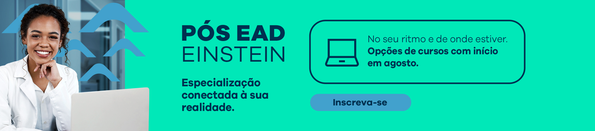 Pós-graduação EAD Ensino Einstein - Inscreva-se (Inicio Agosto)
